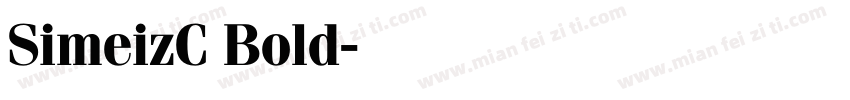 SimeizC Bold字体转换